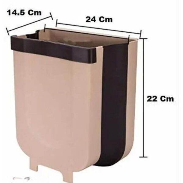 Plastic Hanging Dustbin, Folding Trash Bin, Kitchen Waste Rack Holder