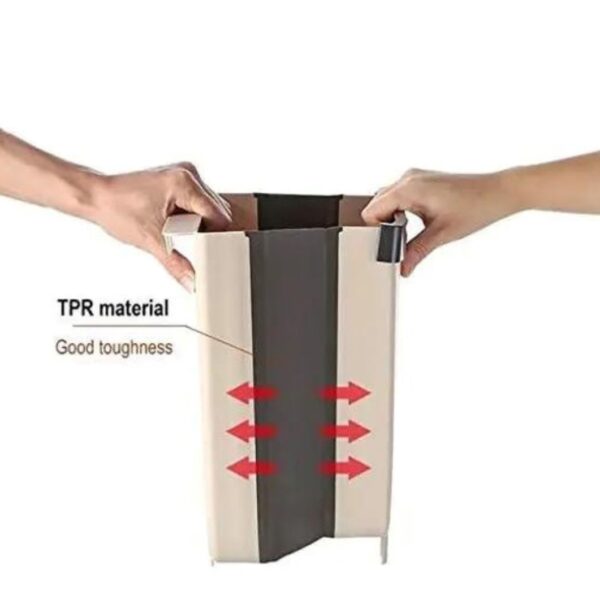 Plastic Hanging Dustbin, Folding Trash Bin, Kitchen Waste Rack Holder