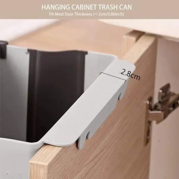 Plastic Hanging Dustbin, Folding Trash Bin, Kitchen Waste Rack Holder