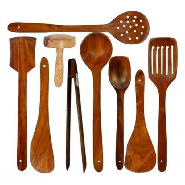 Unique Wooden Cooking Spoon Set